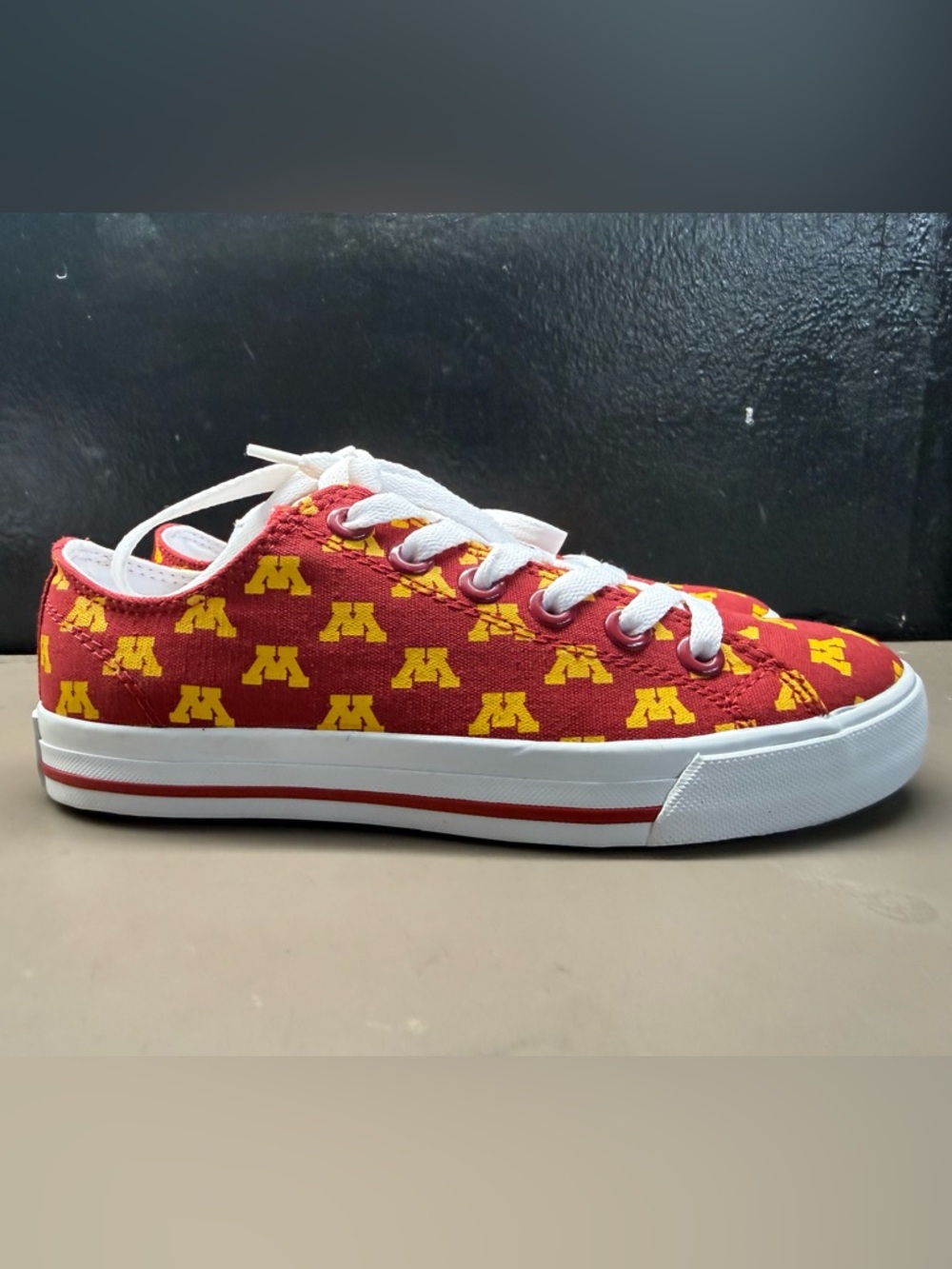 New with Box Unisex University Of Minnesota Row One Canvas Size Men 3.5/Women 5